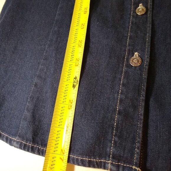 Vintage riveted by Lee women's soft denim short sleeve button down - Picture 8 of 12